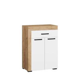 Обувница Галант, крафт золотой + белый