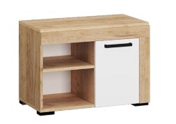 Тумба Галант, крафт золотой + белый