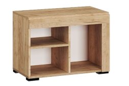 Тумба Галант, крафт золотой + белый