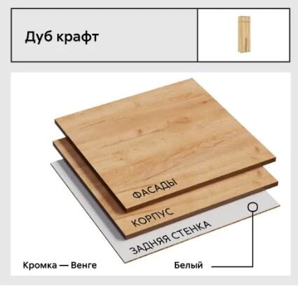 Шкаф двухстворчатый Норд, Дуб крафт 