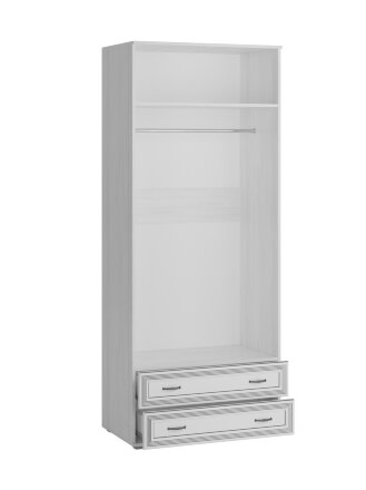 Шкаф 2-х створчатый с зеркалом Ливорно ЛШ-23, дуб сонома 