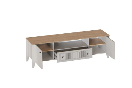 Тумба ТВ 2 двери 1 ящик Валенсия широкая 